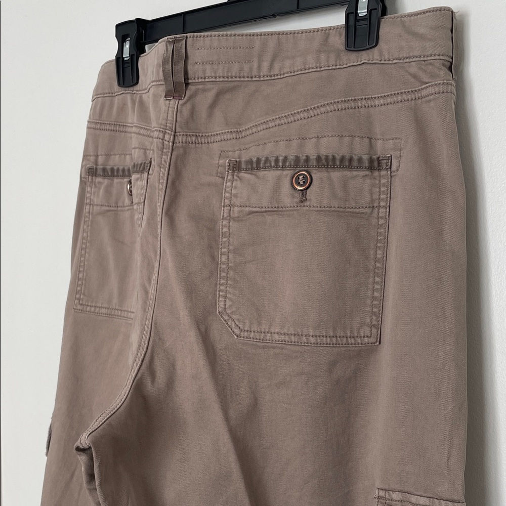 Anthropologie Pilcro Parachute Cargo Pants Neutral Beige size 31 NWT - Picture 10 of 16